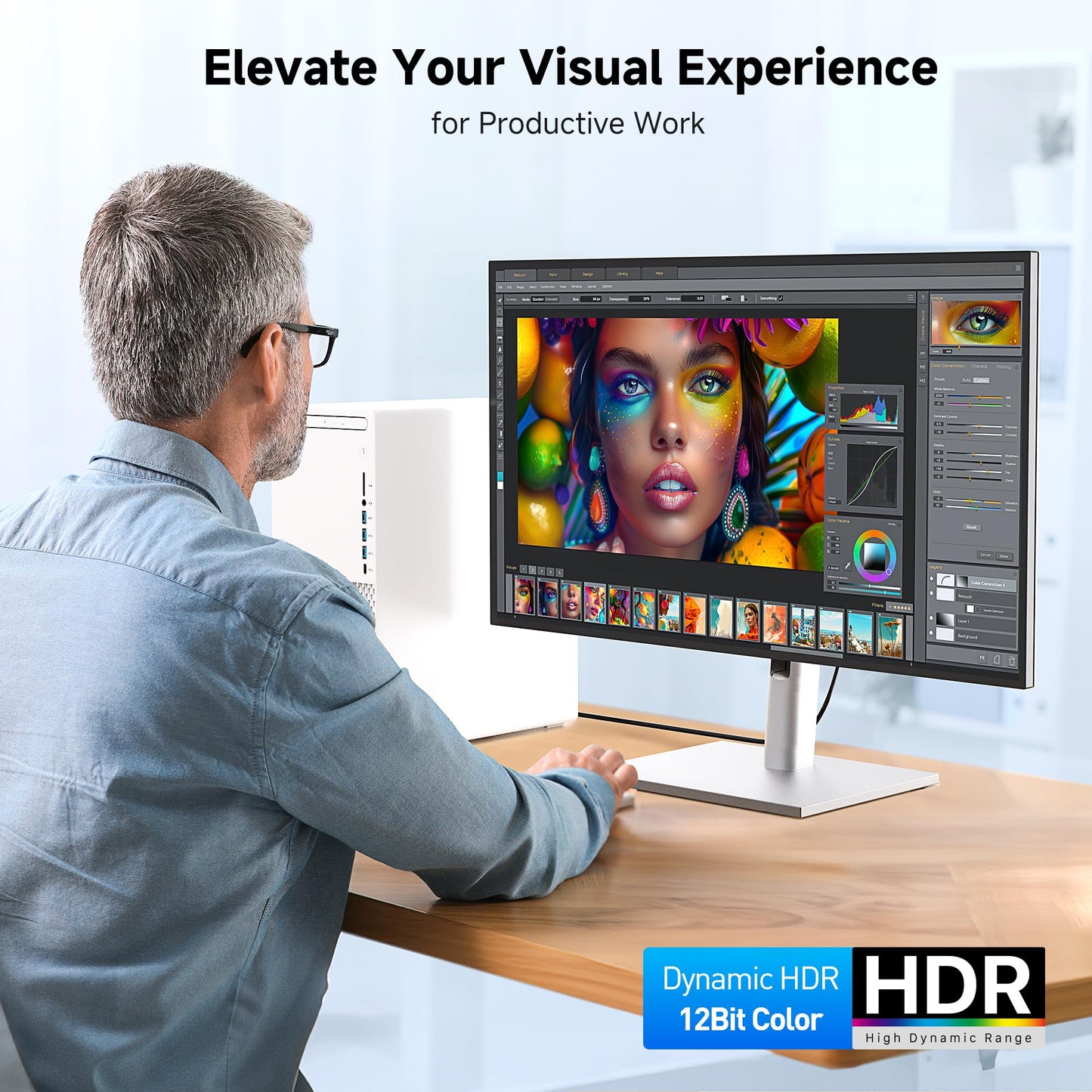 Cable Matters [VESA Certified] 32.4Gbps DisplayPort 1.4 Cable - 10ft, Support 8K 60Hz, 4K 240Hz DisplayPort Cable 1.4 with FreeSync, G-SYNC and HDR