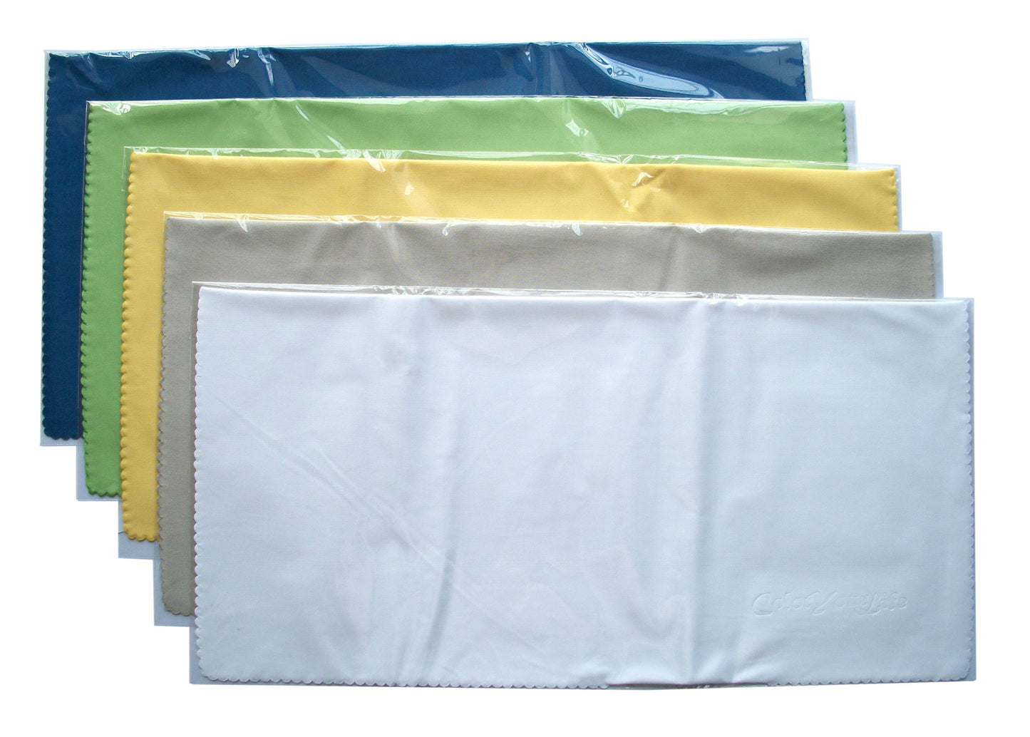 ColorYourLife 5-Pack Microfiber Cleaning Cloths for Smart Phones, Laptops, Tablets, Lenses, LCD Monitor, TV, Camera, Glasses, Optics etc in Retail
