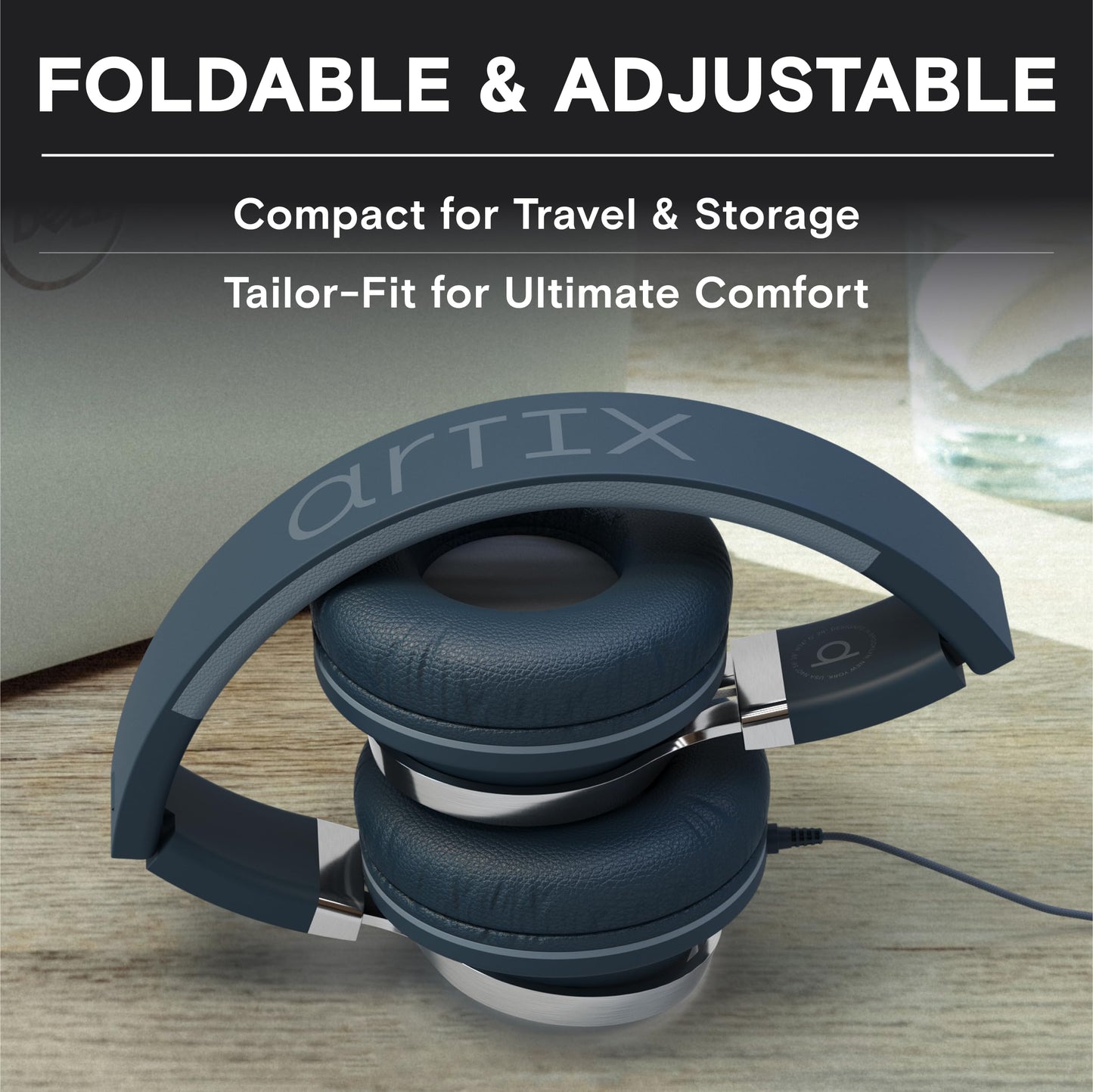 ARTIX CL750 USB C Wired Headphones with Mic & Volume Control Noise Isolating for iPhone 15-17, Samsung Computer Earphones Wired, On-Ear with Wire…