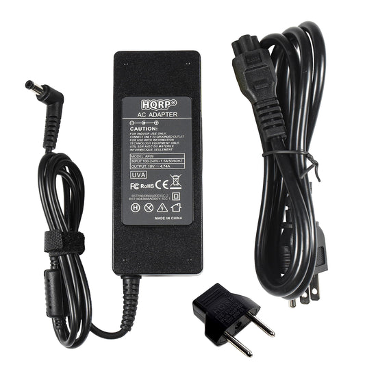 HQRP AC Power Adapter Works with Intel NUC Kit NUC8i3CYS; Intel NUC 8 Mainstream-G mini PC NUC8I5INH NUC8I7INH, Adaptor Power Supply Cord Plus Euro…