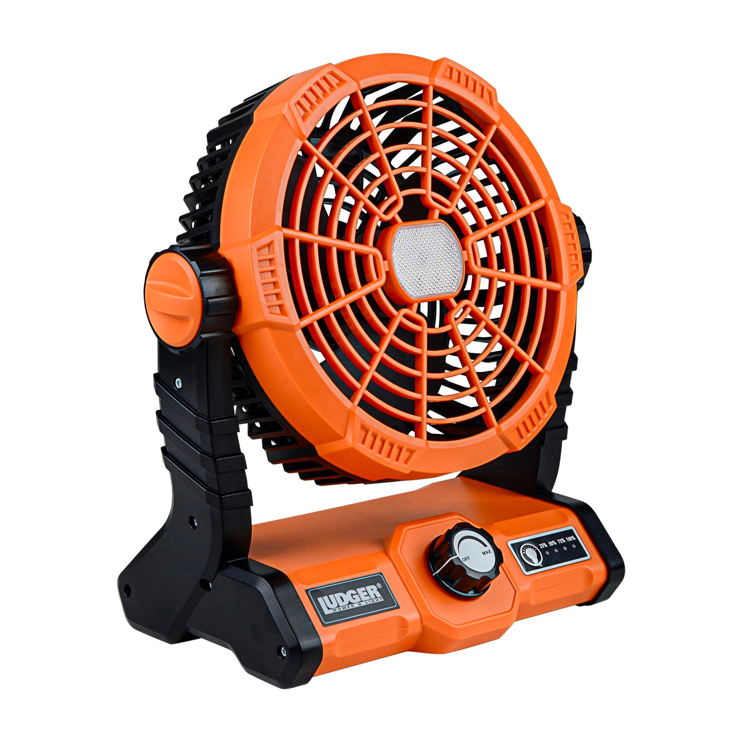 LUDGER 7" 3-in-1 Rechargeable Fan (EL-705WF), Portable, LED, Long Battery life, Multi Charging Port, Compact Size, Carrying Handle, Quiet Cooling, 270