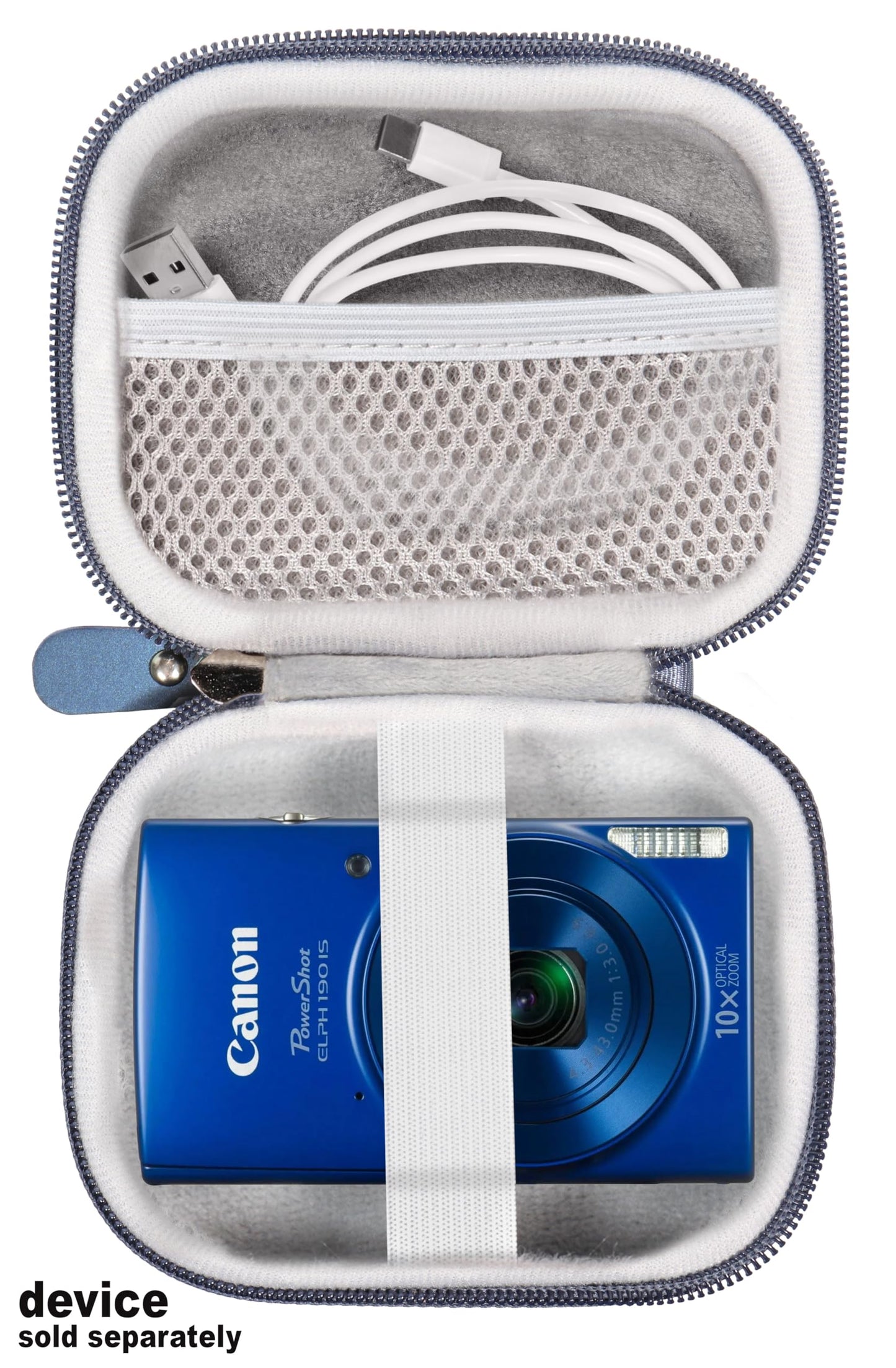 WGear Digital Camera Case for Sony W800/S, DSCW830; Canon PowerShot ELPH180, ELPH 190, 350 HS, 310 360; Kodak PIXPRO Friendly Zoom FZ43, FZ53-BL