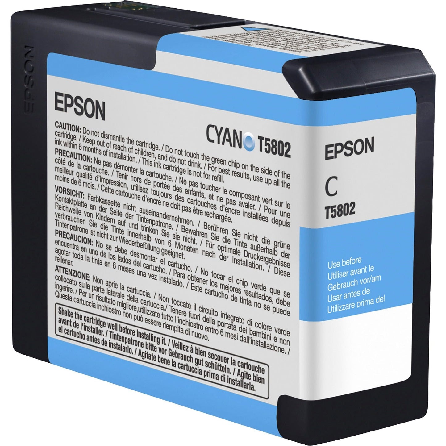 Epson T580200 UltraChrome K3 Cyan Ink Cartridge 80ml (T580200) Ink