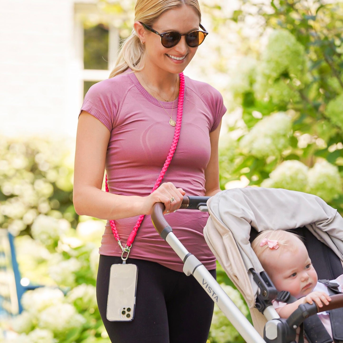 Oventure Phone Crossbody Strap - Pink | Hands-Free Phone Holder & Holiday Gift