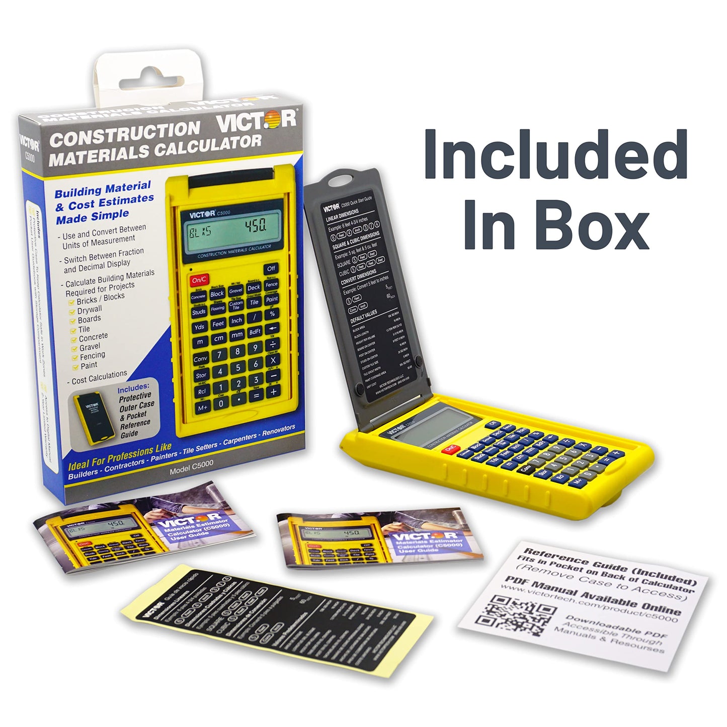 Victor C5000 Construction Materials Calculator with Protective Case