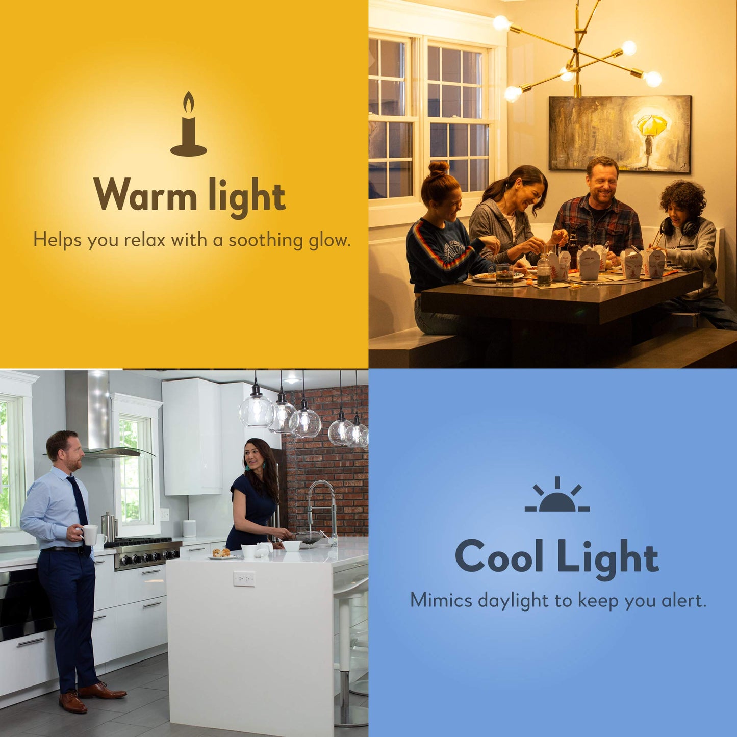 Bulbrite Solana A19 Wi-Fi Connected Edison Filament LED Smart Light Bulb, Single-A19, Clear