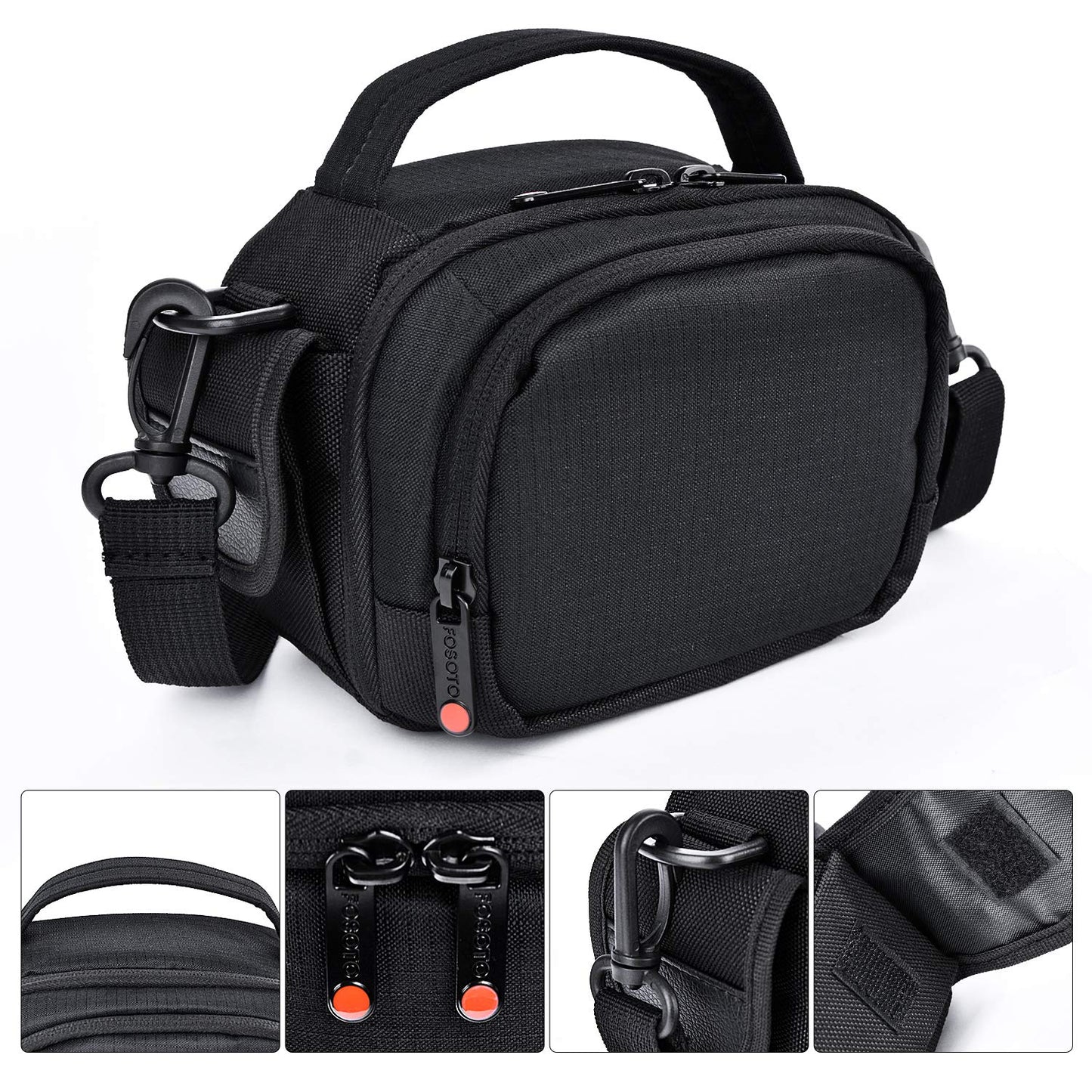 FOSOTO Camera Camcorder Case Compatible for Canon VIXIA HF R800 R700,Sony HDR-CX405 CX675 CX670 SR12 FDRAX53,Panasonic HC-V770 HC-V180 HD,RockBirds