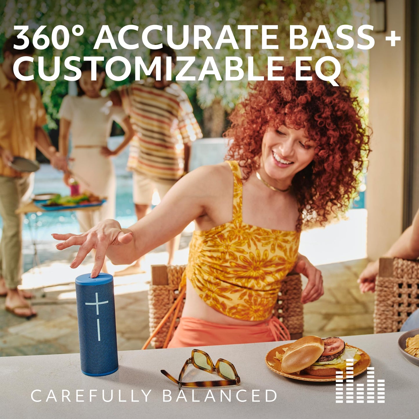 Ultimate Ears Boom 4 Portable Waterproof Bluetooth Speaker with 360-Degree, Bold, Immersive, Crystal-Clear Sound, Floating Speaker with 15-Hour
