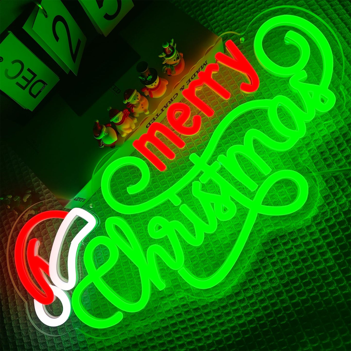 Merry Christmas Neon Sign Neon Christmas Sign for wall decor perfect for parties bars home Xmas decorations and as a gift for family an d children