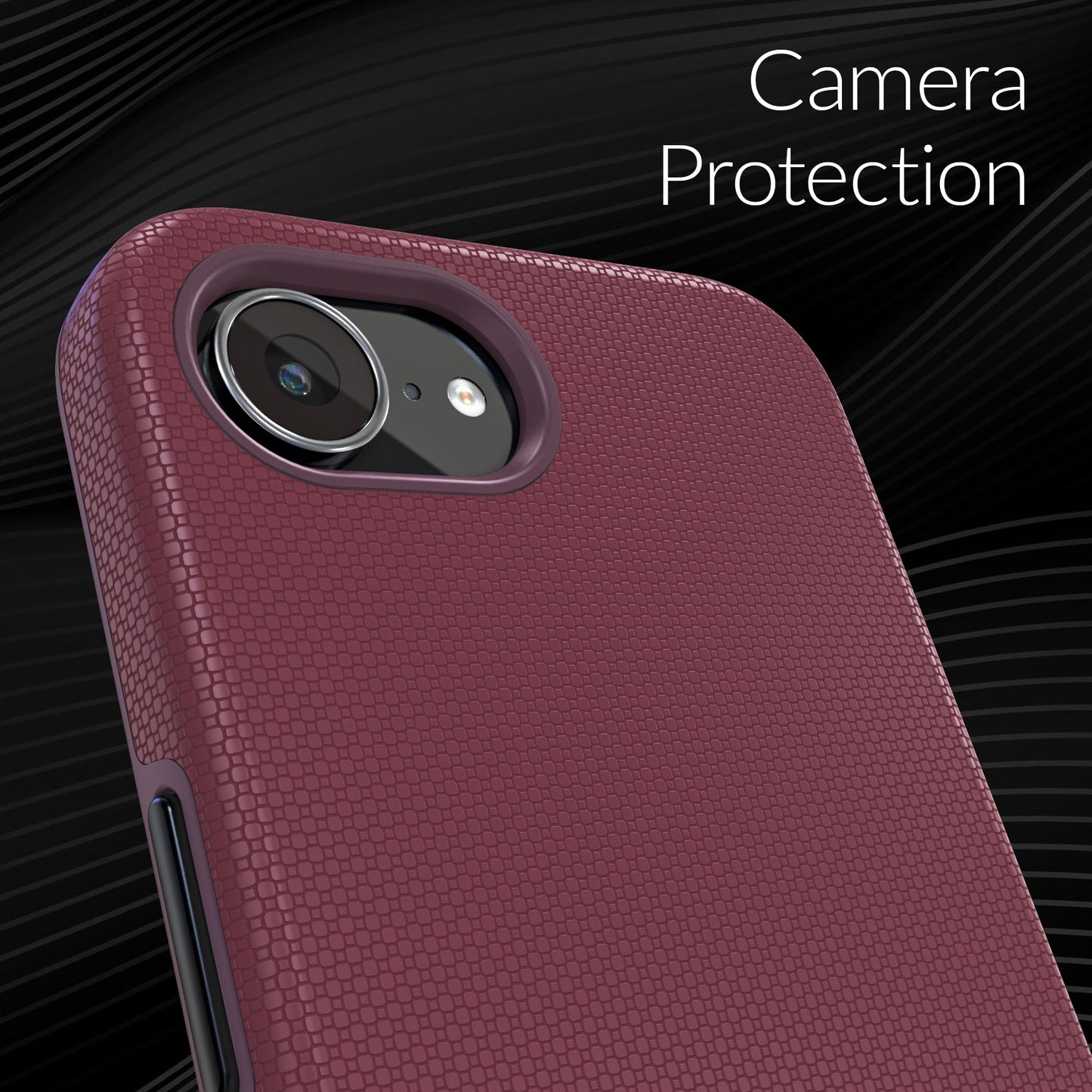Crave for iPhone 17e Case and iPhone 16e Case, Shockproof Protection Dual Layer Case for iPhone 17e, iPhone 16e (6.1 inch) - Berry
