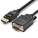 Kensington DisplayPort to VGA Cable (Support up to 1080P), 6ft (K33024WW)