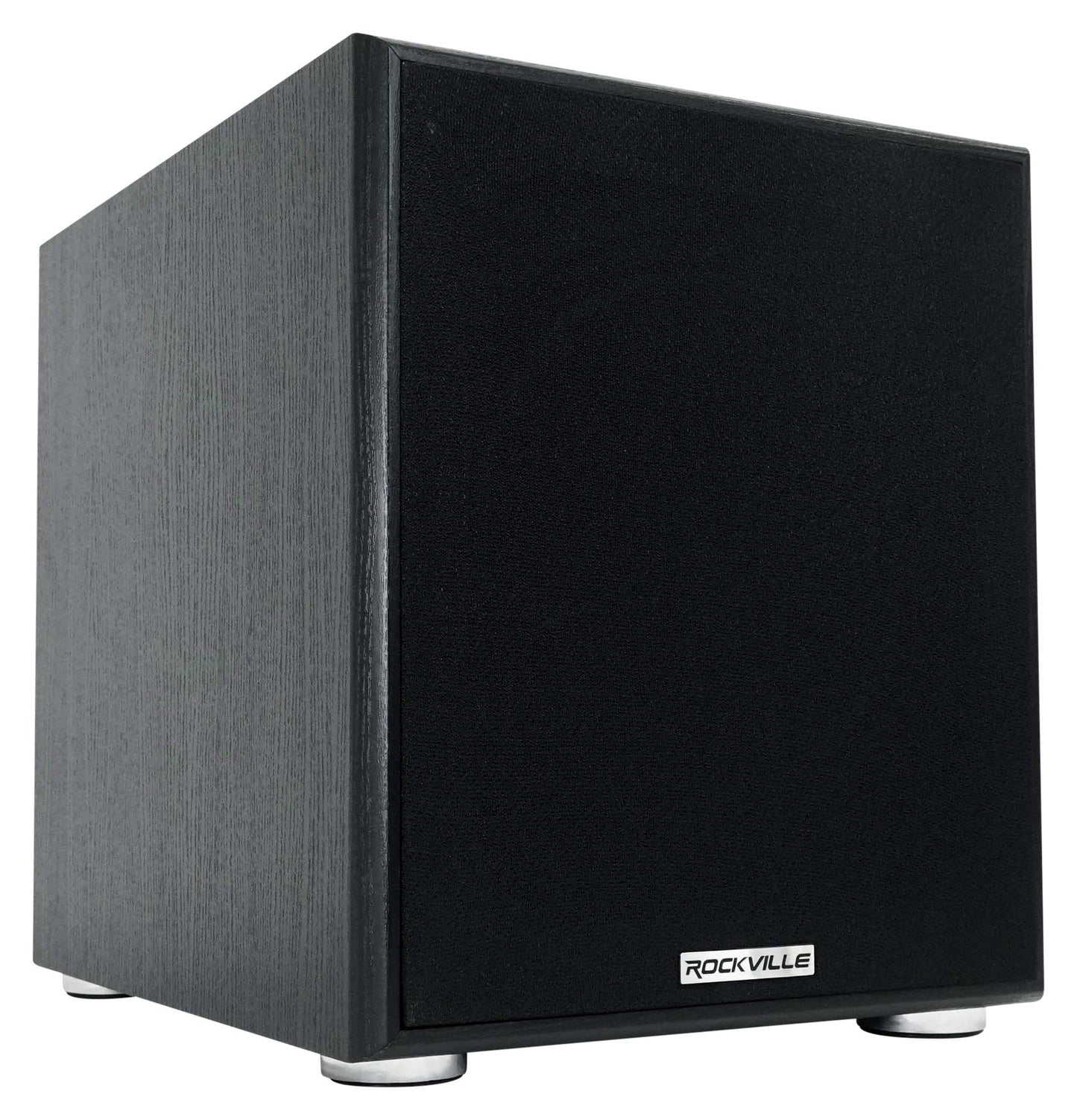 Rockville Rock Shaker 10 Black 600W Powered Subwoofer, Class-D Amp, Adjustable Crossover, MDF Enclosure, for Home Theater and Studio