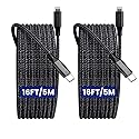 16FT Extra Long iPhone Charger Cord, 2-Pack SCRUAK [MFi Certified] 16 Ft USB C to Lightning Cable Fast Charging Nylon Braided iPhone Charger Cable…