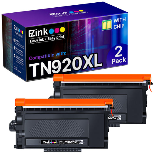 TN920XL Toner Cartridge for Brother TN920 for HL-L6210DW(2 Black with Chip)