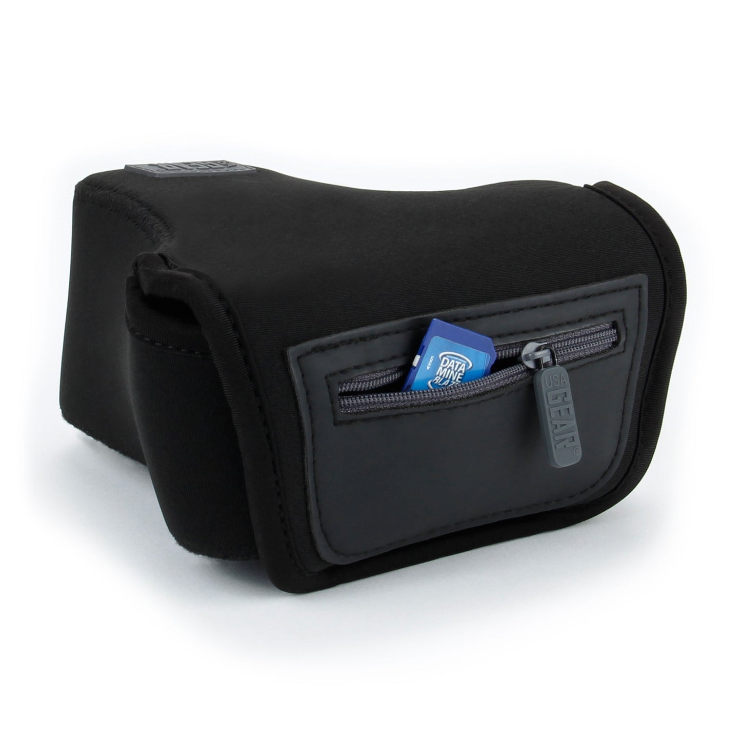 USA Gear Camera Sleeve (Medium) for Compact SLRs Compatible with Canon EOS R100 Nikon Z30 Sony ZV-E10, and more - Padded Neoprene DSLR Case