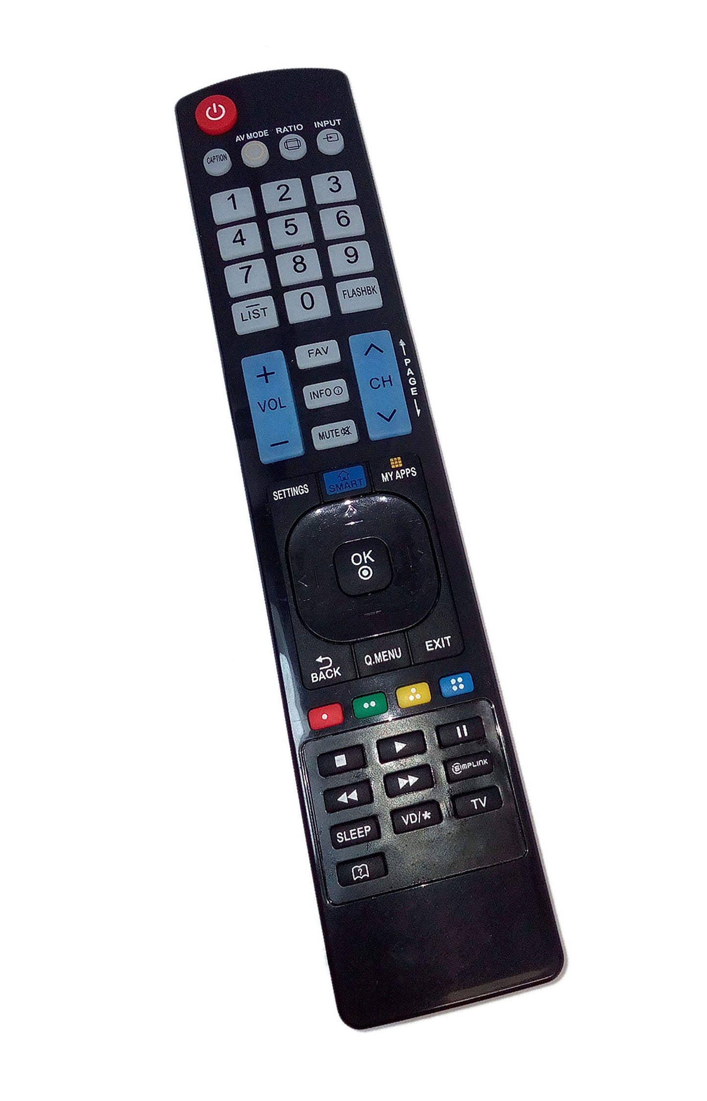 Replaced Remote Control Compatible for LG 32LB580BUG 40UB8000 47LB6100UG 55LB5800-UG 60UB8200-UH LED HDTV TV