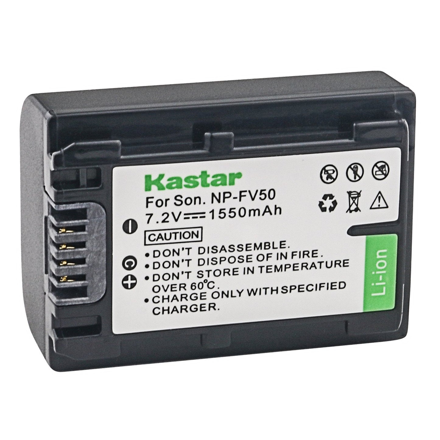 Kastar Battery for Sony NP-FV30 NP-FV40 NP-FV50 and HDR-CX130 HDR-CX180 HDR-CX190 HDR-CX200 HDR-CX210 HDR-CX220 HDR-CX230 HDR-TD30 HDR-XR260 HDR-XR350