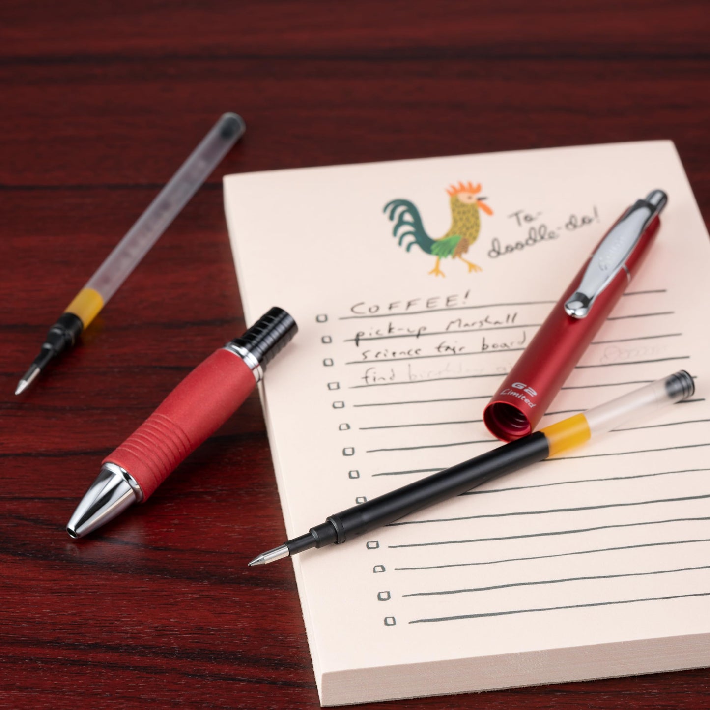 Pilot, G2 Gel Ink Refills, Fine Point 0.7 mm, G2 Pen Refills, Black, Pack of 2