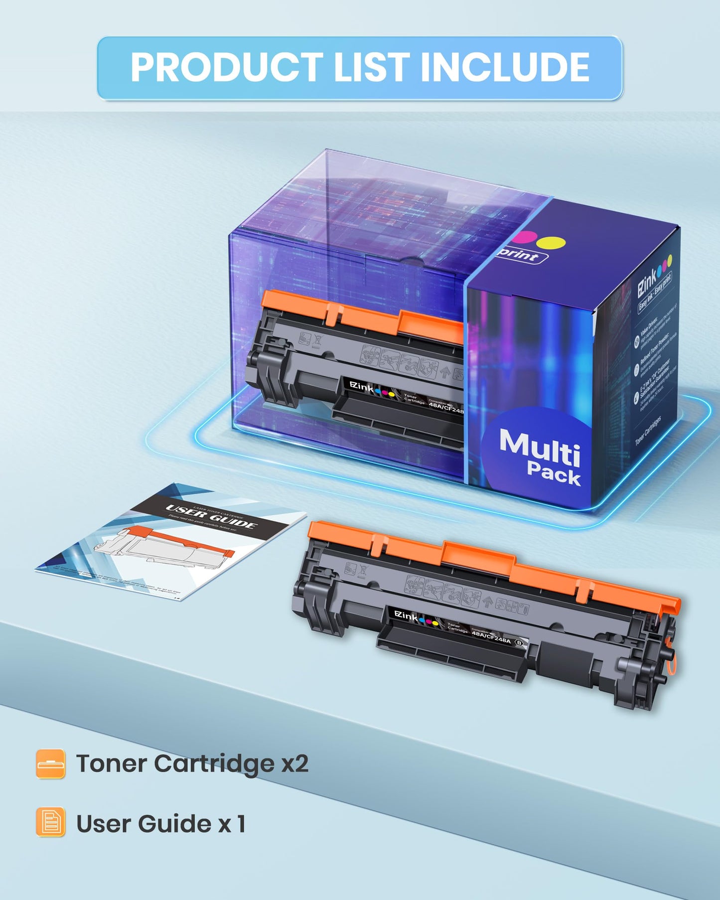 E-Z Ink 48A CF248A Compatible Toner Cartridges Replacement for HP 48A Toner Cartridge Black CF248A to use with Pro M15w M28w M29w M31w M28a M29a M30w