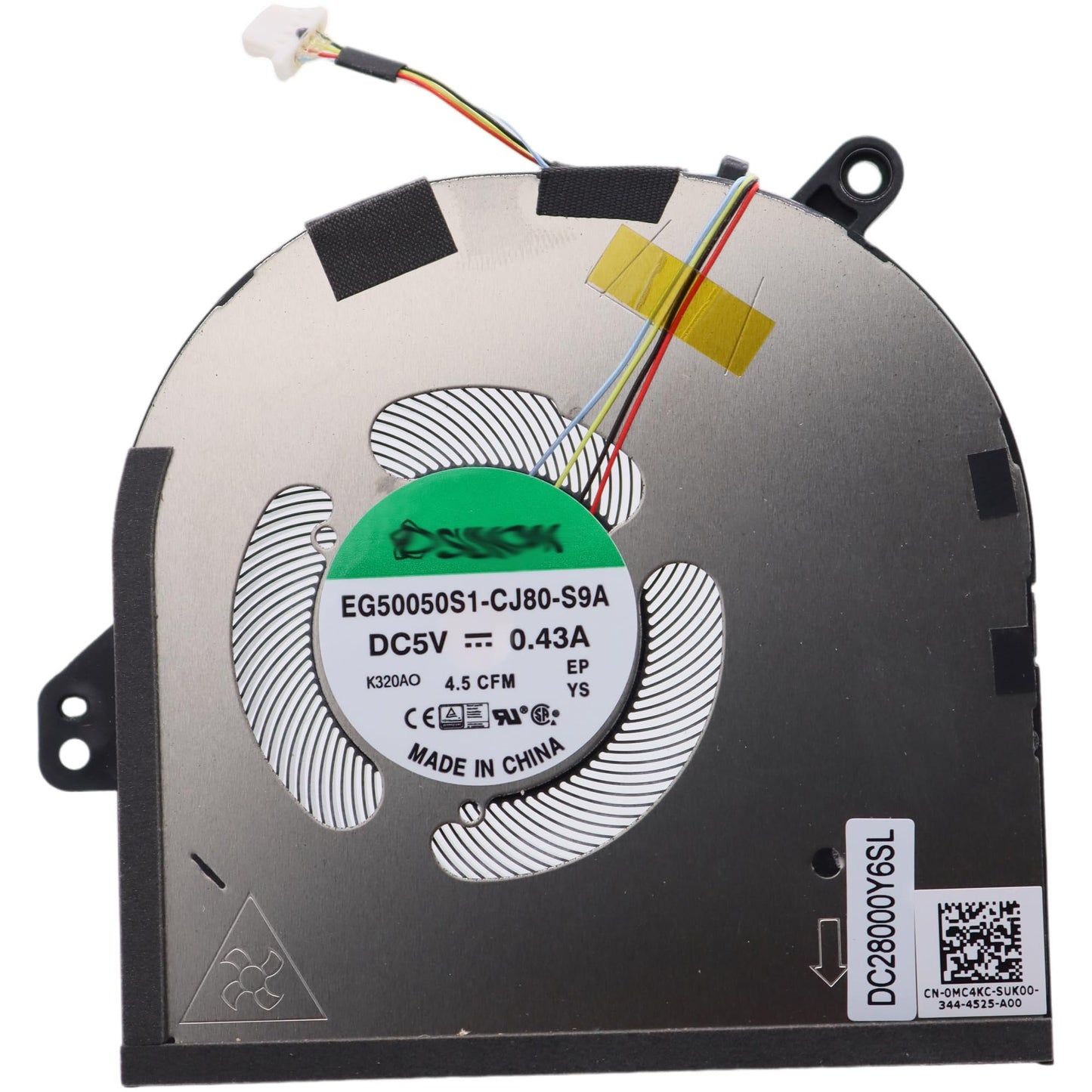 Deal4GO Graphics GPU Cooling Fan MC4KC 0MC4KC Replacement for Dell XPS 15 9520 9530 Precision 5570 M5570