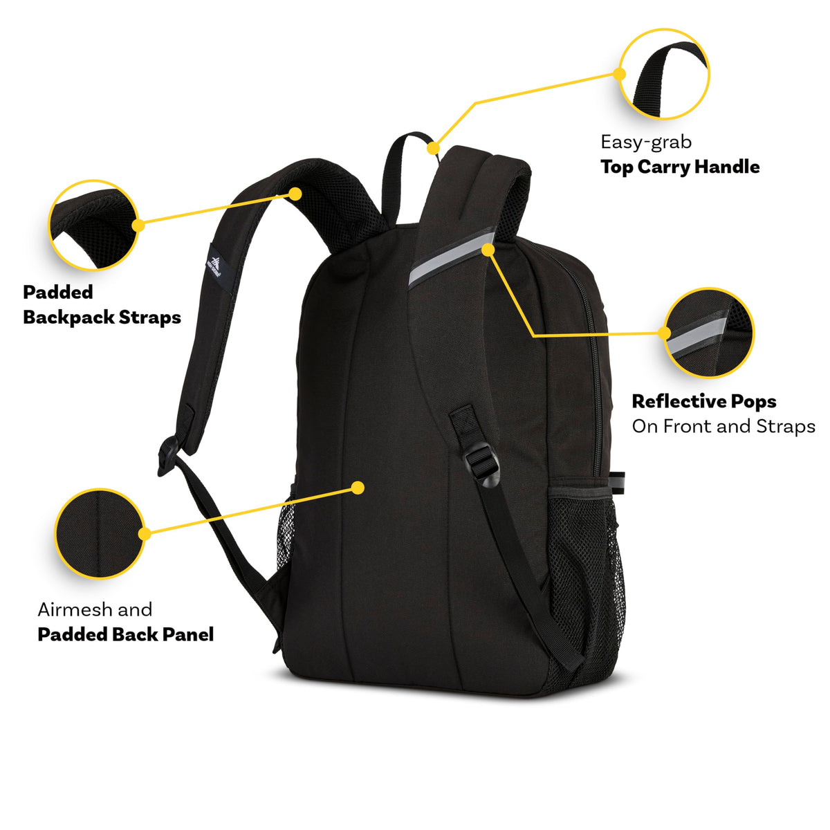 High Sierra Swoop SG Backpack, Travel or Work Laptop Bookbag with Drop Protection Pocket, and Tablet Sleeve, One Size, Silver Heather
