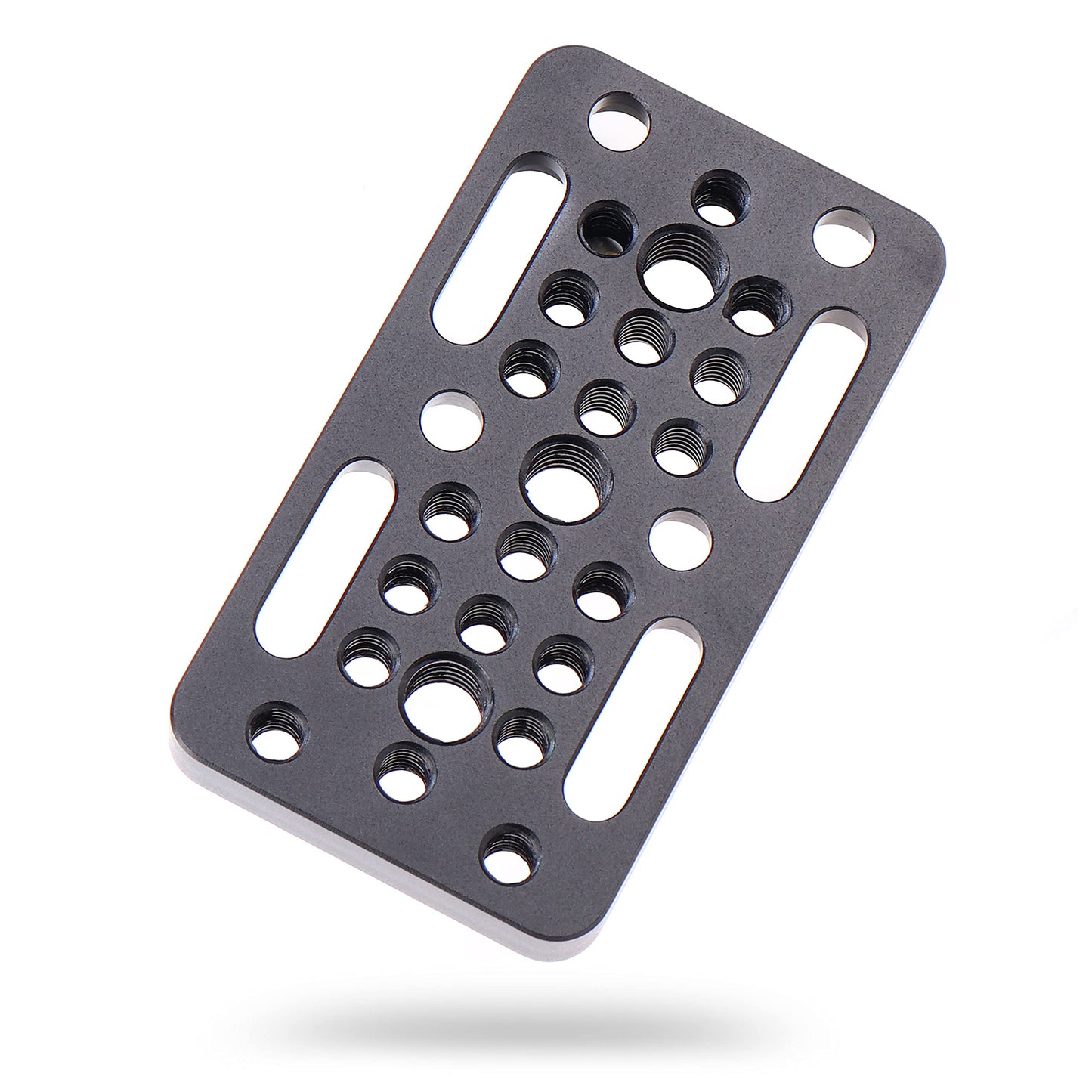 FocusFoto Multi-Purpose Extension Switching Cheese Plate Camera Baseplate with 1/4"-20 & 3/8"-20 Thread Mounting for DSLR Camera Cage Rig Railblocks