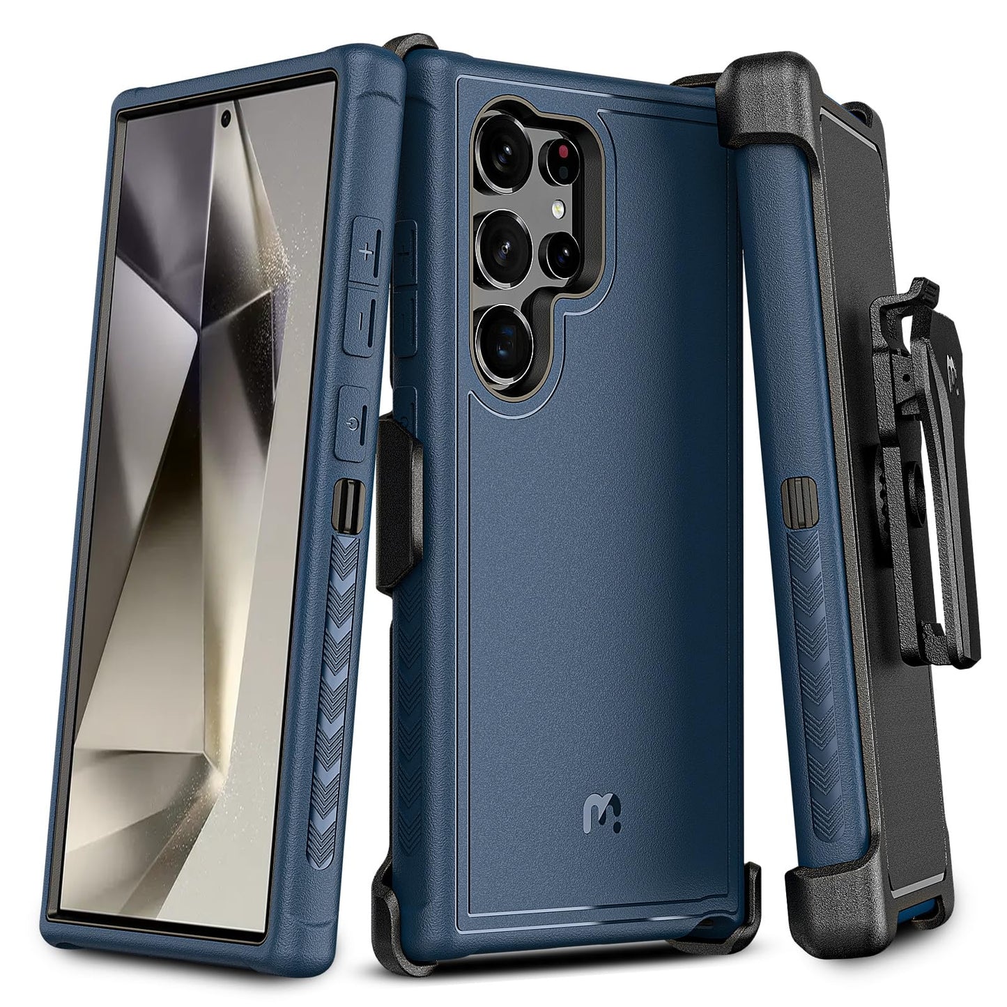 M MYBAT PRO for Samsung Galaxy S24 Ultra Case with 360° Rotating Stand