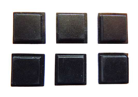 Silicone Rubber Feet Set 12mm(L) x 12mm(W) x 3mm(H) 6pcs [RB49]