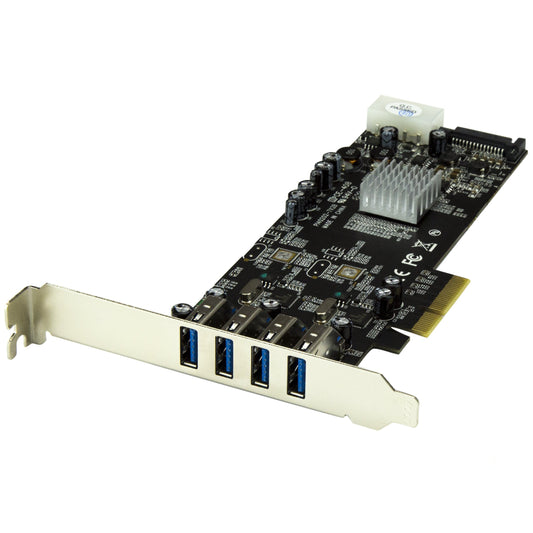 StarTech 4-Port USB 3.0 PCI Express Card Adapter, 5Gbps (PEXUSB3S42V)