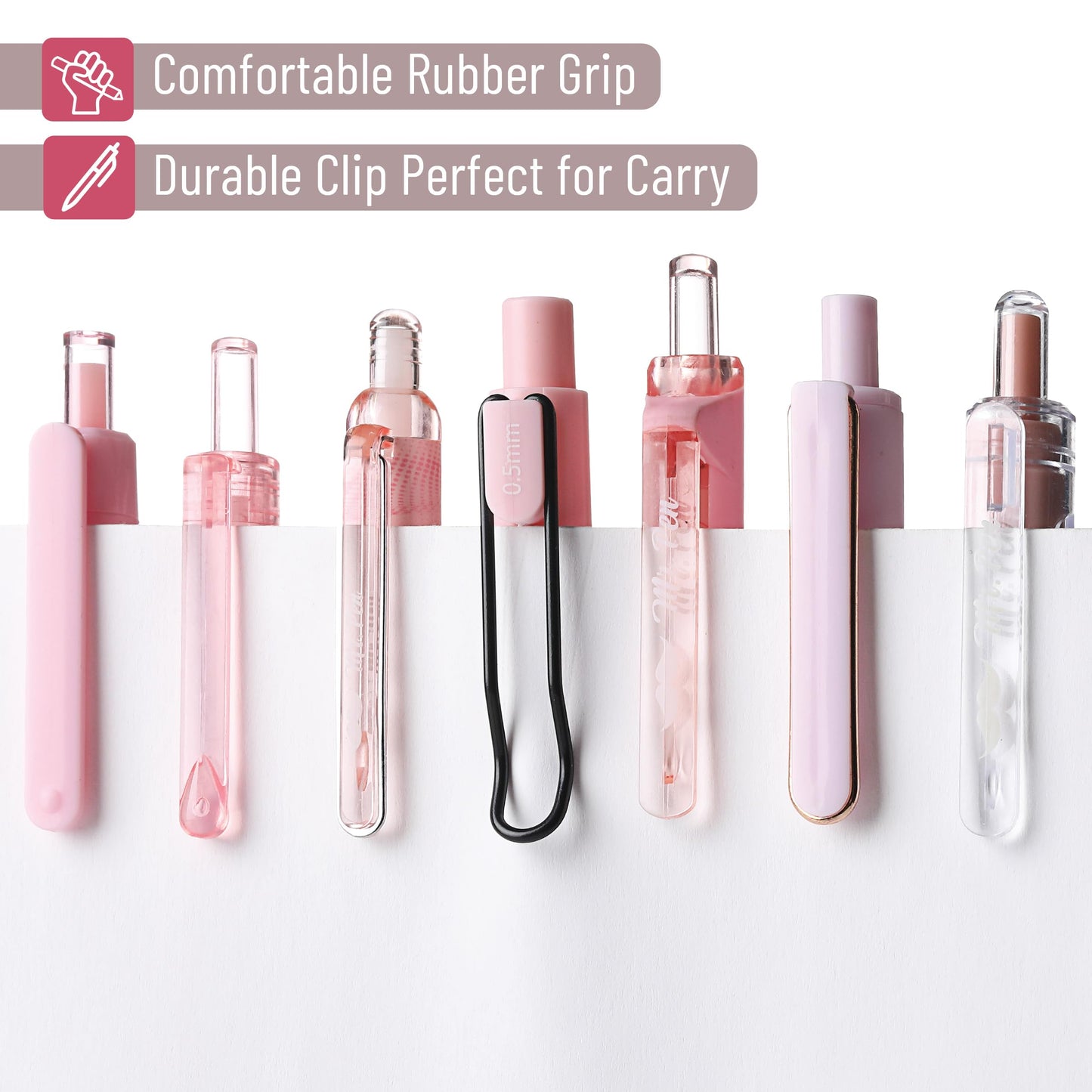 Mr. Pen- Pink Gel Pens Set, 12 Pack