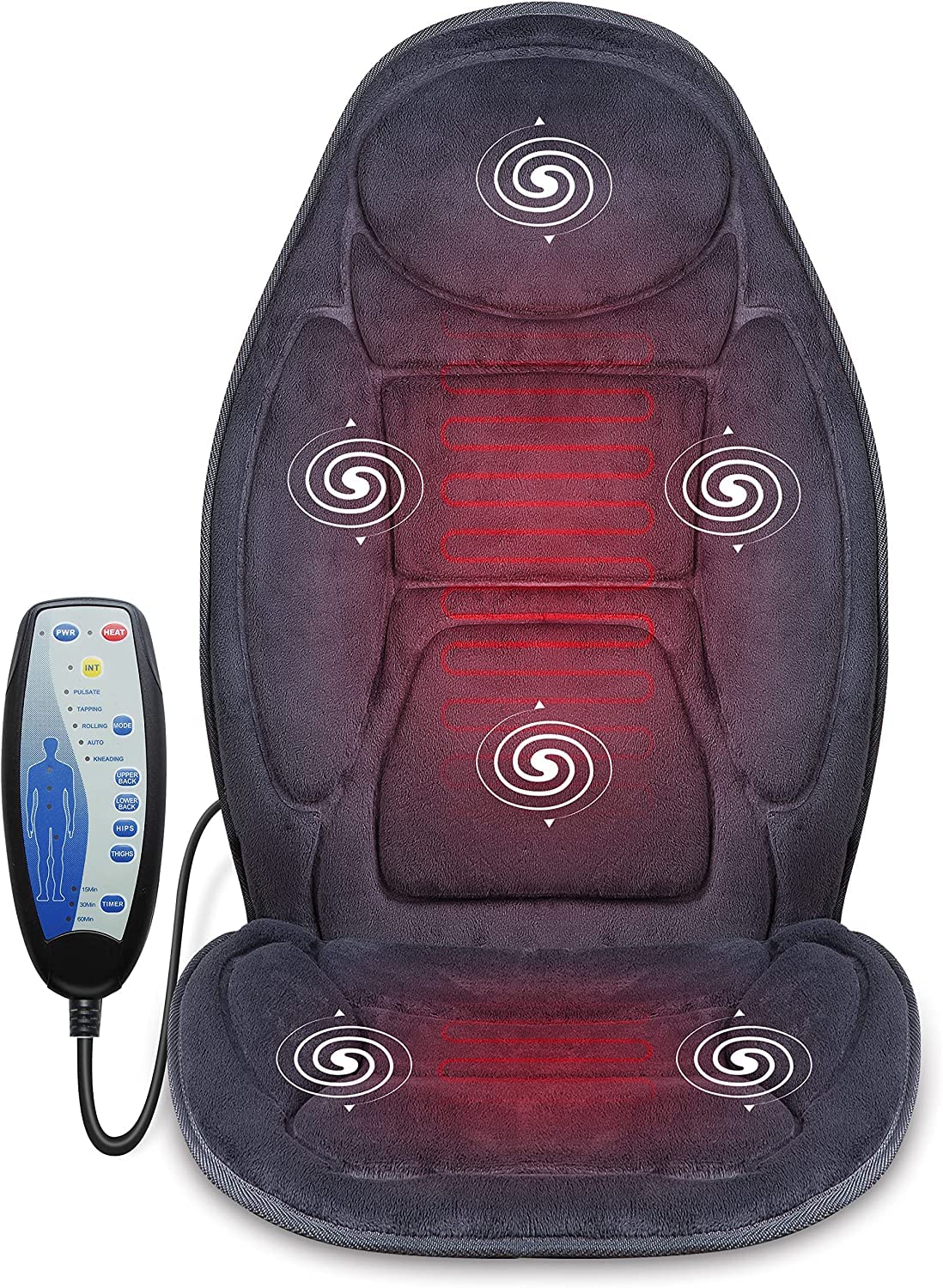 T POWER 12V Charger for Homedics Shiatsu QRM-400 NMS-630H ADP-1 ADP-8 ADP-6 BMS-5 LSS-10 BMS-10 H, Snailax Neck Back Massage Cushion (D12-16-P-02)…