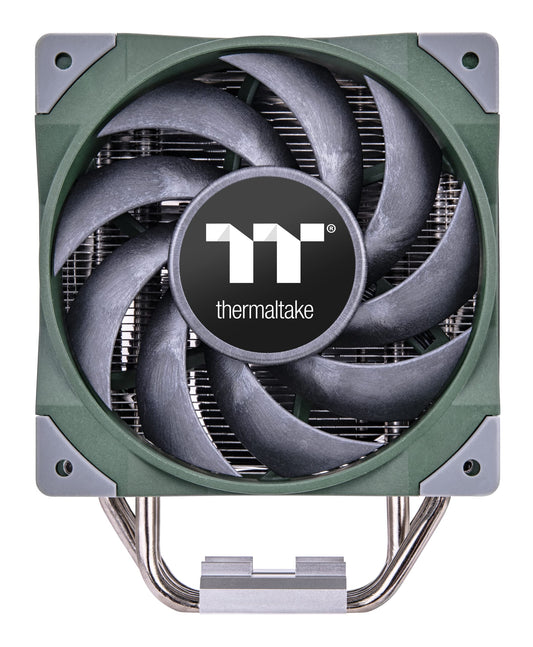 Thermaltake TOUGHAIR 510 180W TDP CPU Cooler Racing Green, Intel/AMD Socket (LGA 1700/1200), Dual 120mm 2000RPM High Static Pressure PWM Fan with High