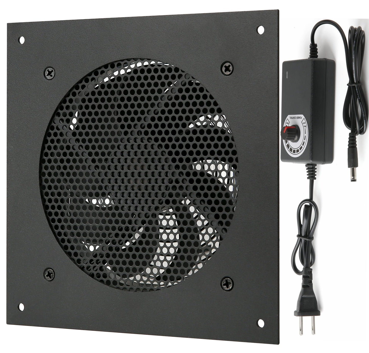 Nalle 120MM Quiet Cooling Single Fan System with Power Adapter and Speed Control for Home Theater AV Cabinets Server Cabinet Greenhouse Cooling 6.3 *