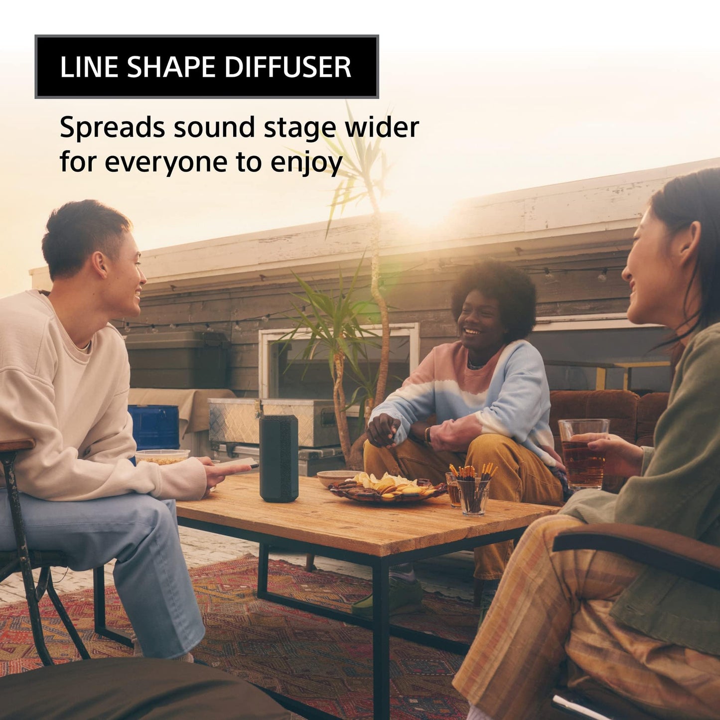 Sony SRS-XE300 X-Series Wireless Portable-Bluetooth-Speaker, IP67 Waterproof, Dustproof and Shockproof with 24 Hour Battery, Light Gray