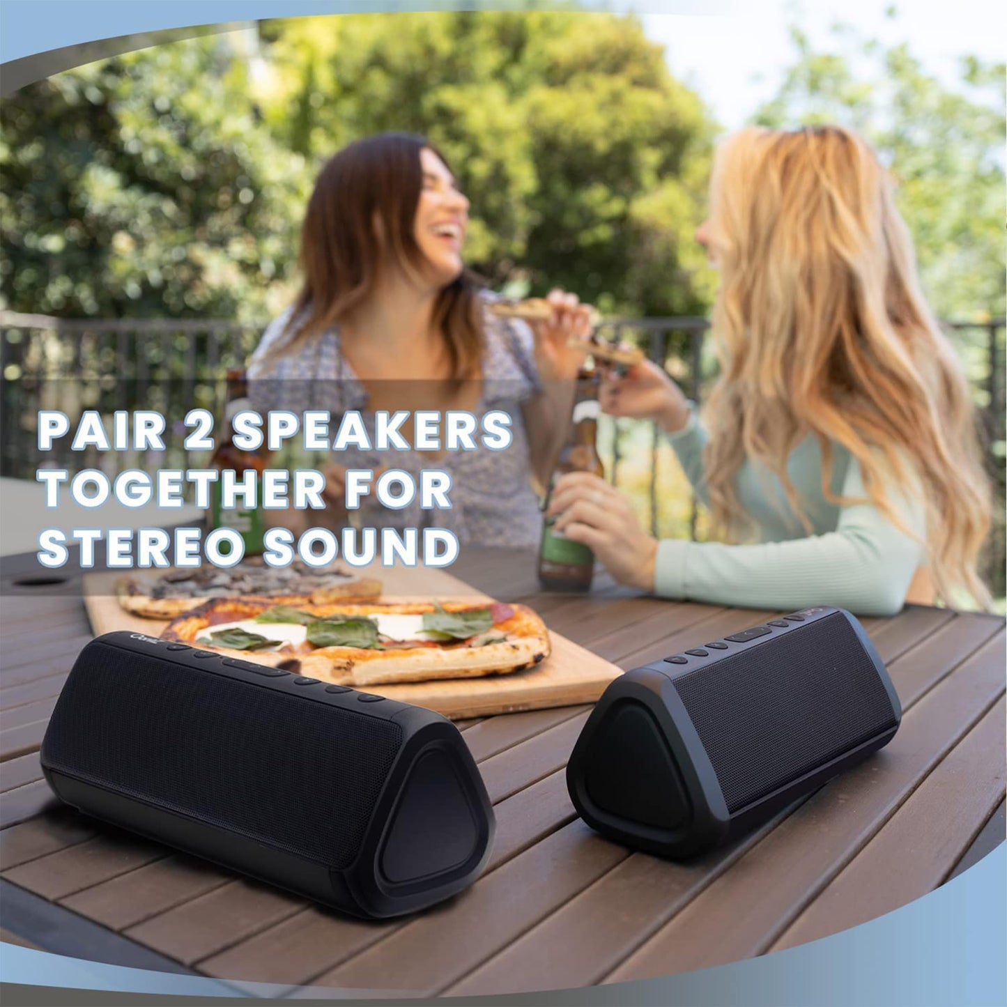 OontZ Angle 3 Pro (2nd Gen) - 2 Pack - Portable Bluetooth Speakers, 21-Watts Louder Volume, Exceptional Sound & Bass, 100ft Wireless Range, Play Two