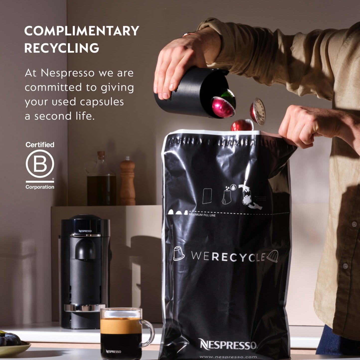 Nespresso Capsules Vertuo, Melozio, Medium Roast Coffee, 30-Count Coffee Pods, Brews 7.8oz.