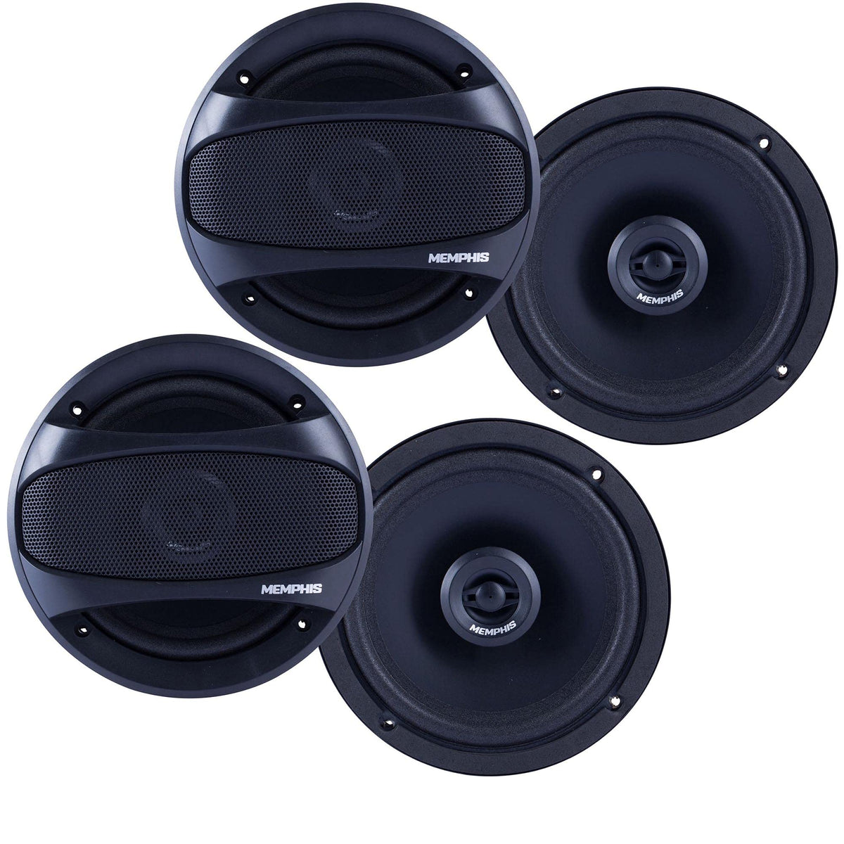 Memphis SRX62 6.5 in Coaxial Speakers 2 Pairs Bundle