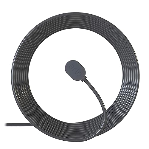 Arlo Outdoor Magnetic Charging Cable - Arlo Certified Accessory - 25 ft, Weather Resistant Connector, Works with Arlo Pro 5S 2K, Pro 4, Pro 3, Ultra