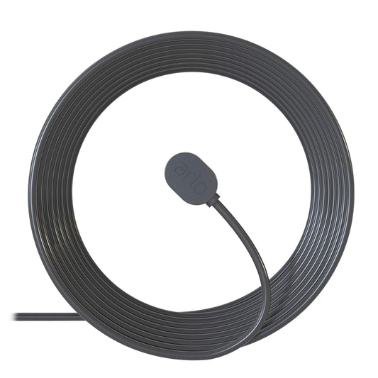 Arlo Outdoor Magnetic Charging Cable - Arlo Certified Accessory - 25 ft, Weather Resistant Connector, Works with Arlo Pro 5S 2K, Pro 4, Pro 3, Ultra