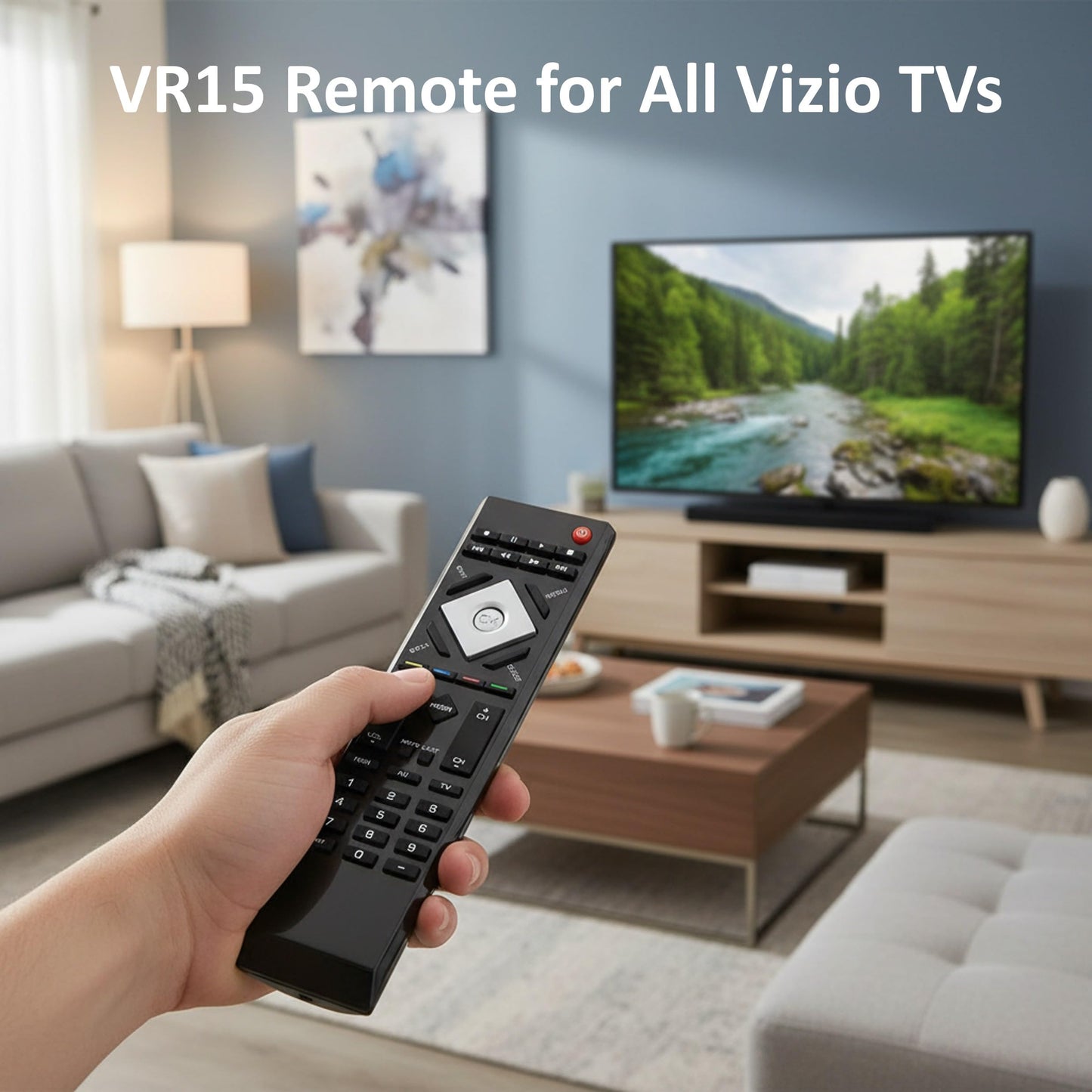 VR15 Remote Replacement for VIZIO TV E421VL E551VL E420VL E470VL E550VL E470VLE E421VO; E420VO E370VL E321VL E371VL E320VP E320VL E421VL E551VL E420VL
