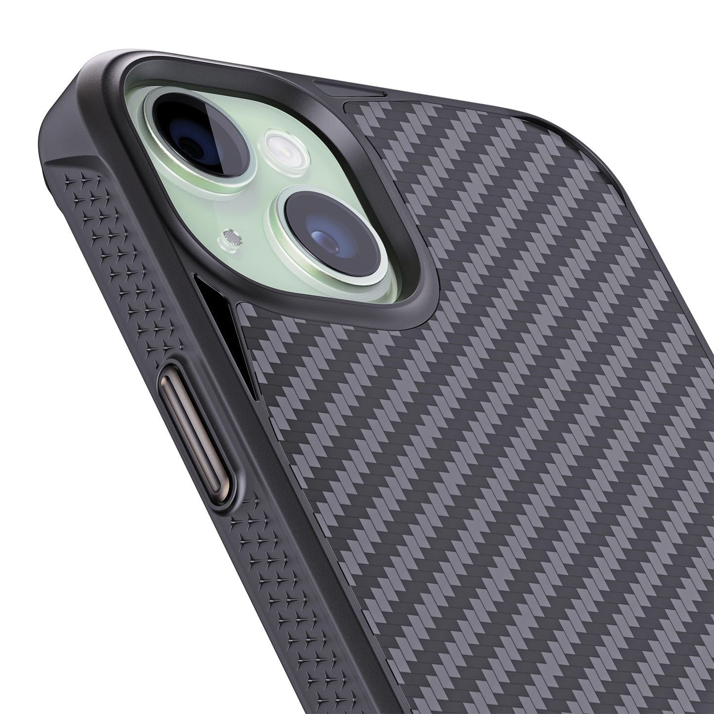 REBEL Case for iPhone 15 Plus [Gen-5 Aramid Fiber] Strong MagSafe Compatible, Grippy Sides, Shockproof Corners, CNC Metal Buttons, Upgraded Protective