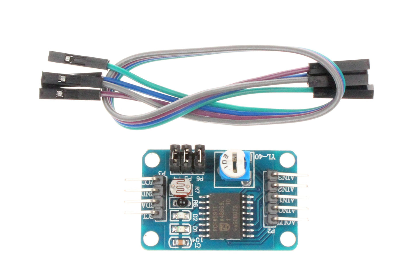 NOYITO PCF8591 Module AD DA Converter Module Analog to Digital Digital to Analog Converter Module (Pack of 2)