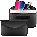Tuulin 2 Pack Faraday Bags for Phone and Car Keys, Signal Blocking Key Pouch, Anti Theft Car Protection, Cell Phone Keyless Entry Fob Signal Blocking