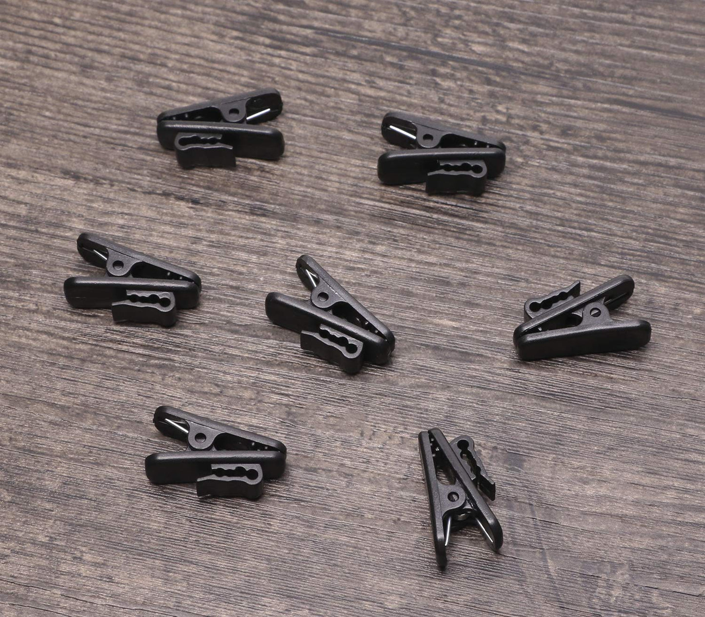 Mini Skater 1 Inch Length Small Earphone Wire Clips Headphone Mount Cable Clothing Clip Earbud Clip to Keep Earphone/Microphone Cord in Place for