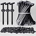 Nylon Universal Cable Tie Buckles - Multi-functional T Rivet Zip Ties, Automotive Zipper Clips for Car Daily Repair, Fender Liner, Bumper Retainer