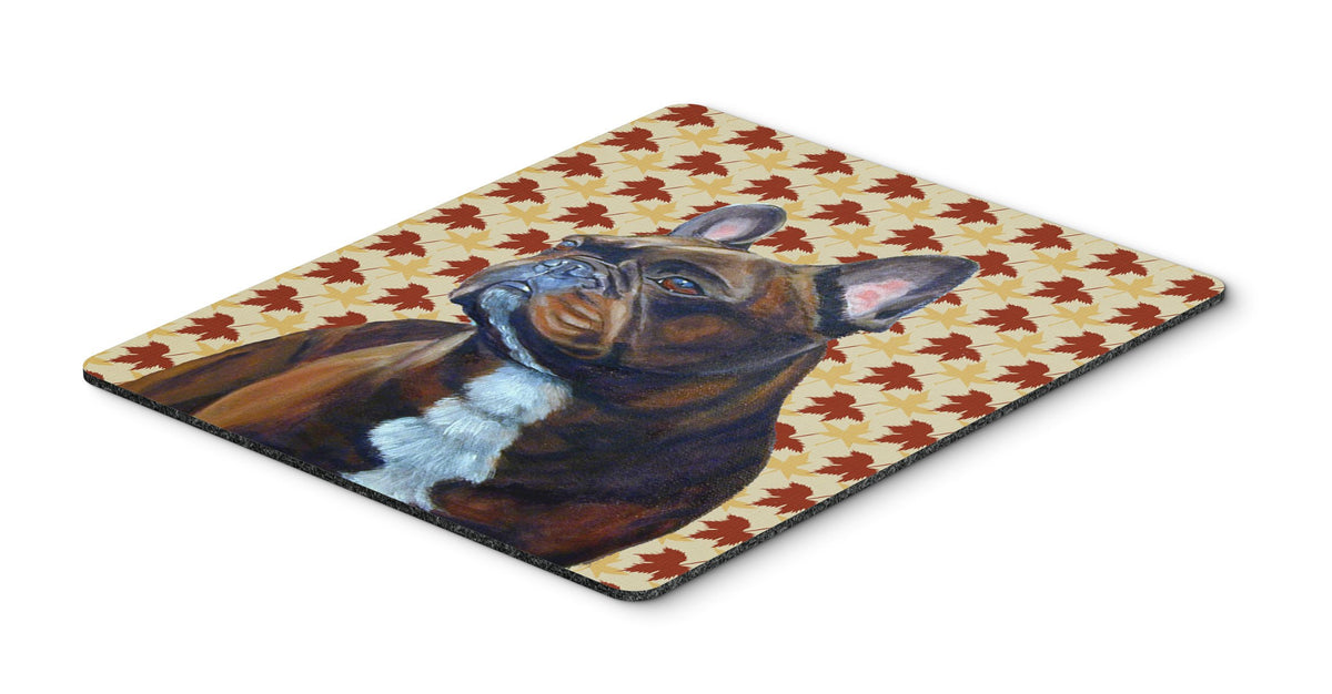 Caroline's Treasures LH9115MP "French Bulldog Fall Leaves Portrait Mouse Pad, Hot Pad or Trivet" for Home Office Gaming Working Computers Laptop Mouse
