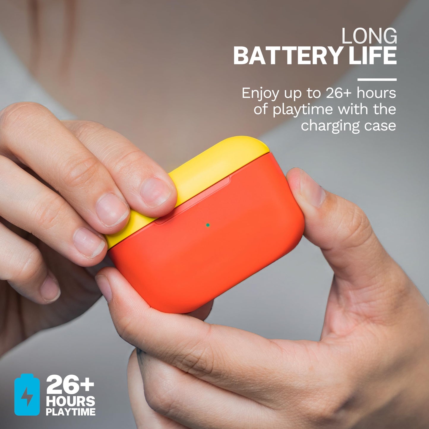 JLab Go Pop+, True Wireless Earbuds, Bluetooth 5, Dual Connect, IPX4, App Support, Confetti