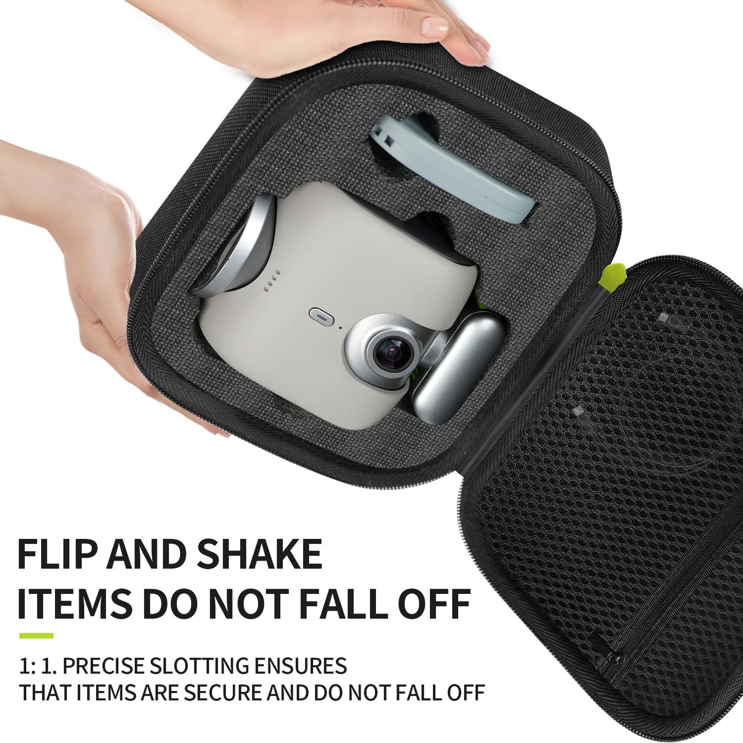 sarlar Carrying Case for XbotGo Chameleon AI Auto Sports Action Camera, Hard Case Lightweight and Portable Protection for Camera, Controller