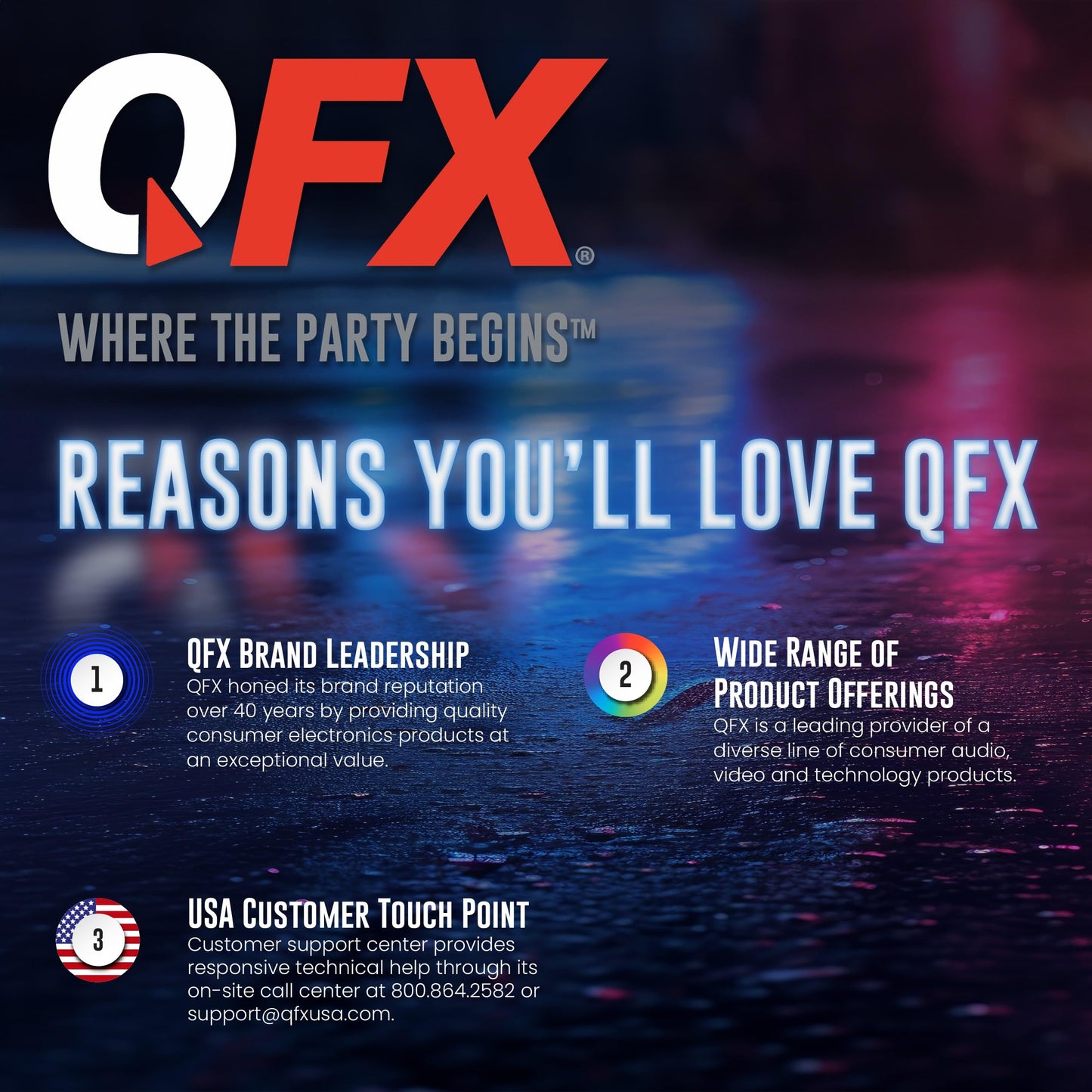 QFX Bluetooth 1965 Retro Car Replica Speaker, 3-inch Speakers, Hands Free Link, Built-in Microphone, FM Radio and LED Party Lights, Blue - BT-1965-BLU