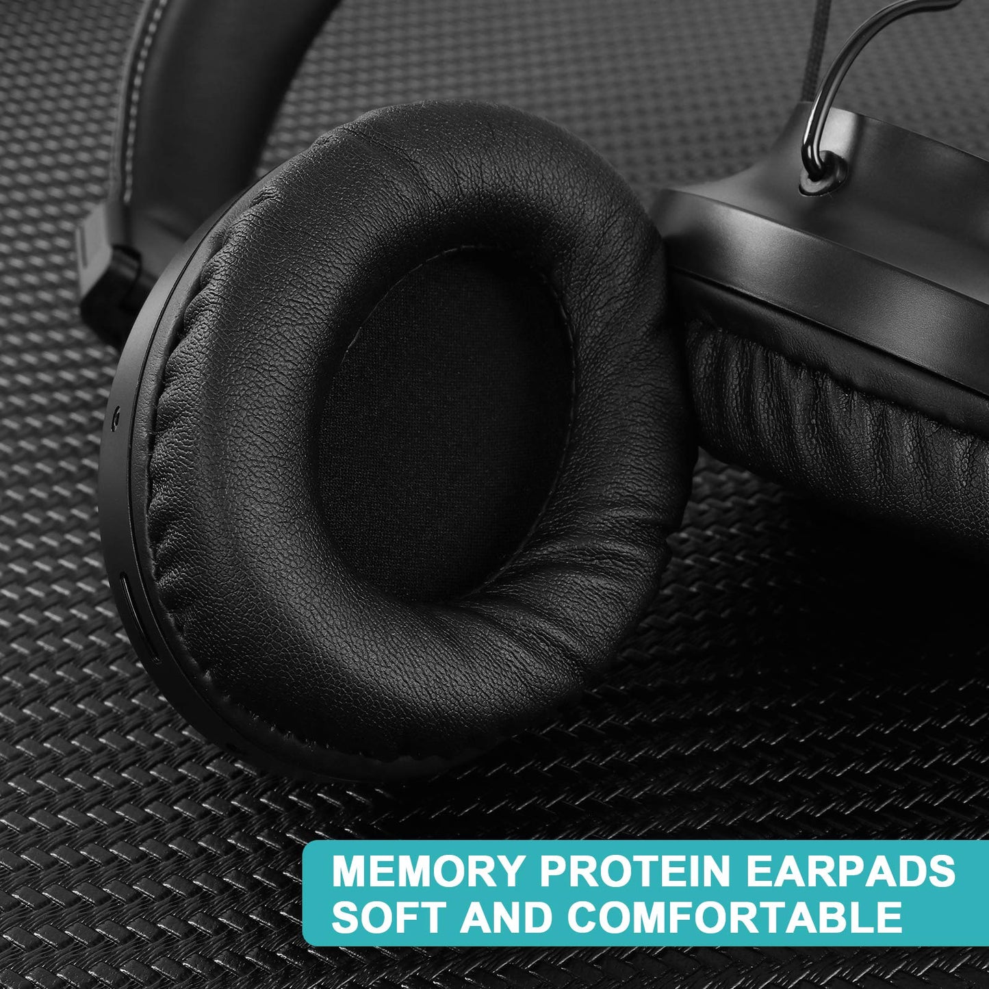 Bluetooth 5.0 Over- Ear Wireless Headphones 30 Hours Battery, FM Radio, MP3 Player, Micro SD/TF with 40mm Deep Bass Drivers, Premium Microphone…